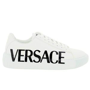 NEW VERSACE LOGOED GRECA SNEAKERS